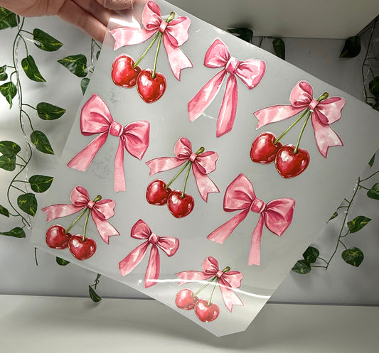 V-Day Cherry & Bows DTF