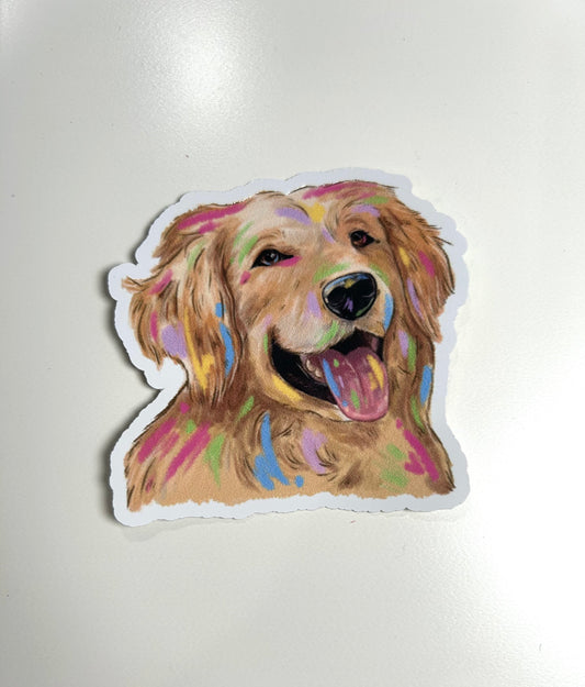 Labrador paint sticker