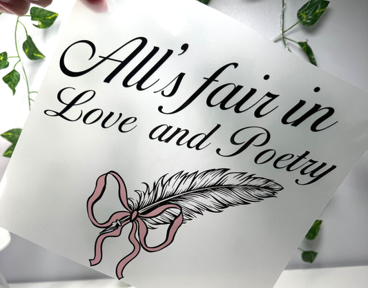 Love & Poetry T.S DTF