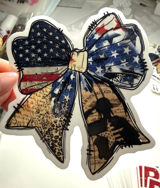 4ich Honor The Brave Waterproof Sticker