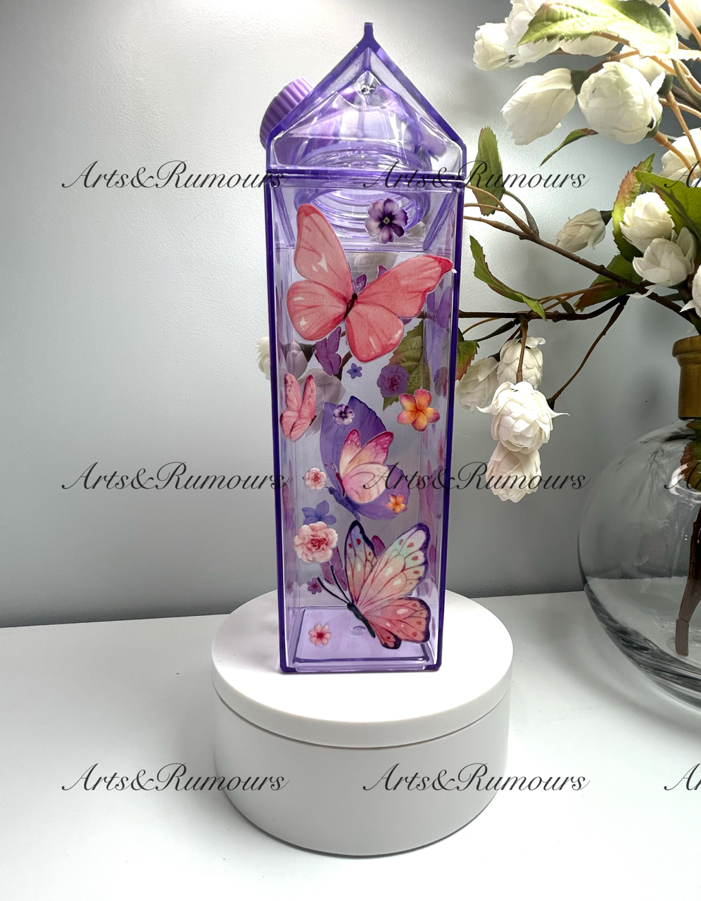Butterflies Milk Carton 16 oz