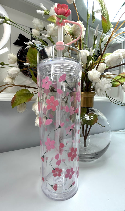 Acrylic cherry blossom cup
