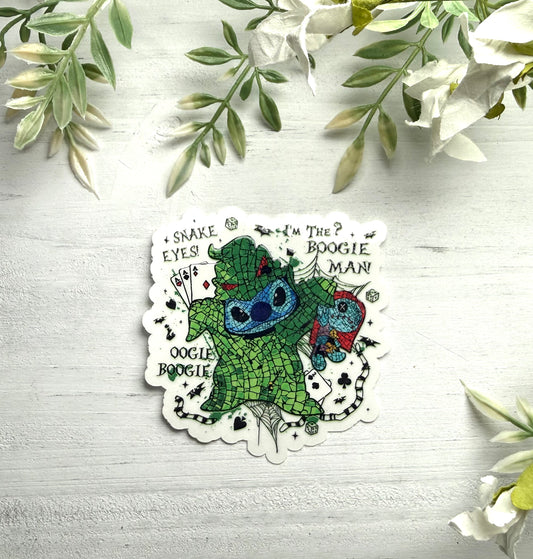 Boogie Alien Waterproof Sticker