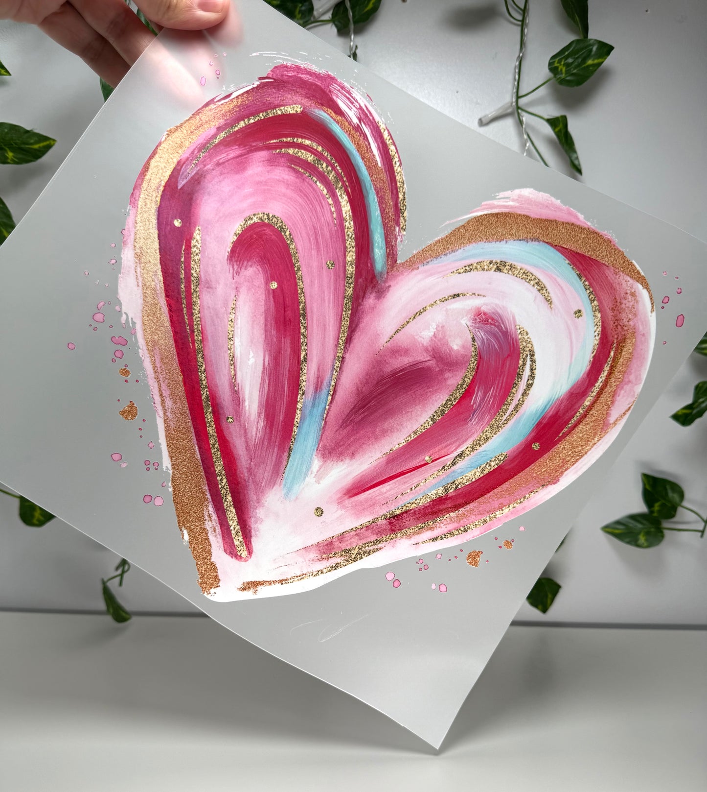 V-Day Colorful Heart DTF