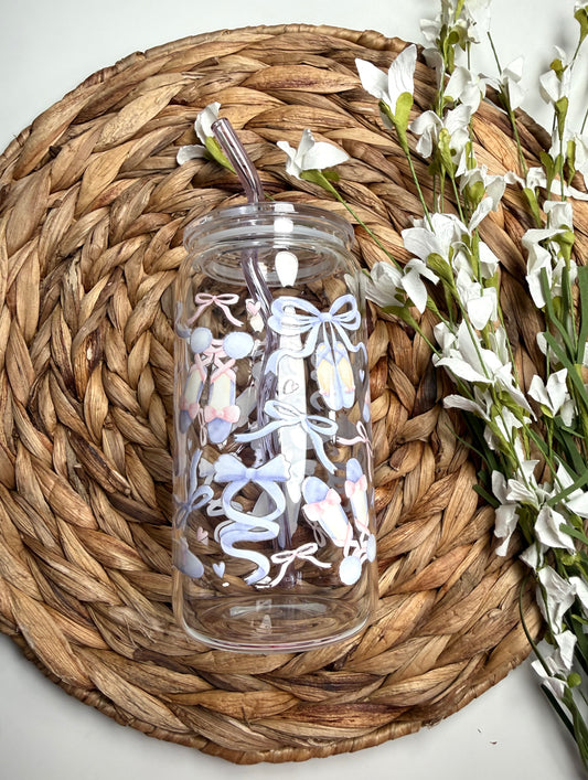 Ballerina 160z cup w/purple straw